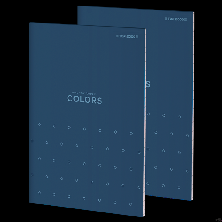 Notatnik TOPCOLORS KLE A6 100K 70G kratka niebieski 400169238 Top 2000