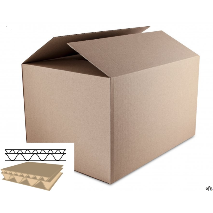 Karton wysyłkowy/klapowy DOTTS 452x320x263 515g. tektura 5-warstw szara