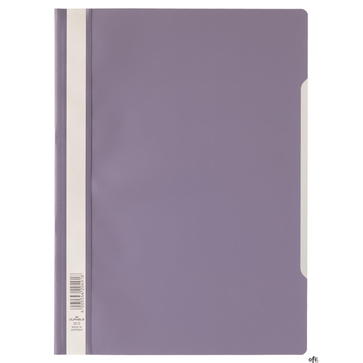 Skoroszyt A4 z przezroczystą okładką z PP Jasnofioletowy 257312 DURABLE (50)