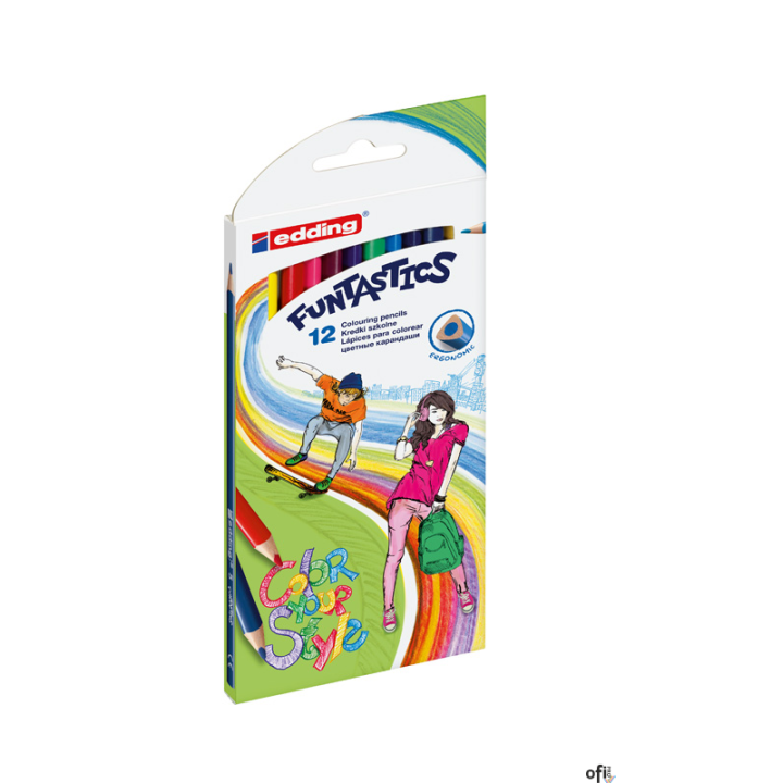 Kredki EDDING 12kol. COLOUR YOUR STYLE 5/12/C AX  AMEX (X)