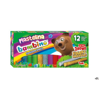 Plastelina BAMBINO 12 kolorów St.Majewski