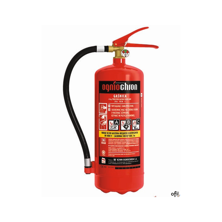 Gaśnica proszkowa 4kg OGP-4XABC C