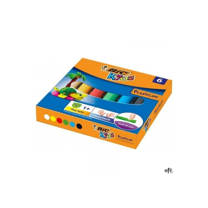 Plastelina 6 kolorów 947712 BIC, 947712