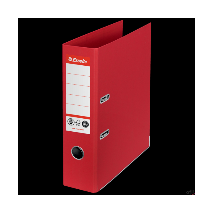 Segregator Esselte No.1 neutralny pod względem emisji CO2, A4, szer. 75 mm, czerwony 627568