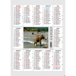 Kalendarz plakietka BESKIDY 25x35 cm mix wzorów