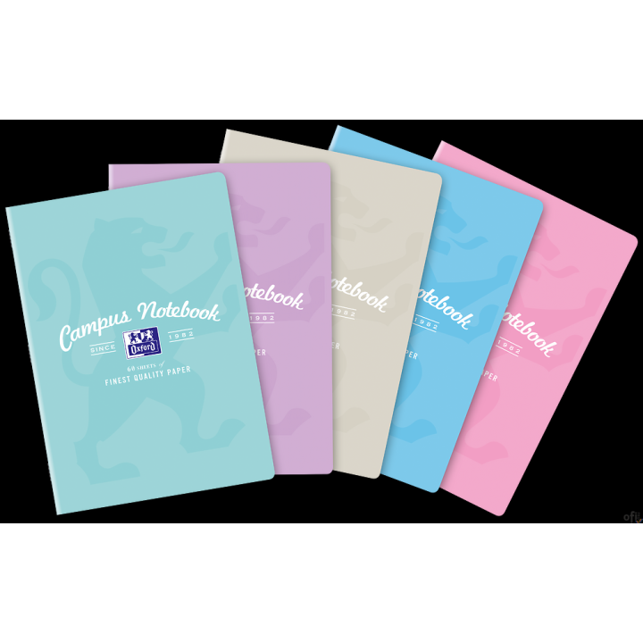 Zeszyt OXFORD CAMPUS A4 60k 90g pastel kratka z marginesem 400160108