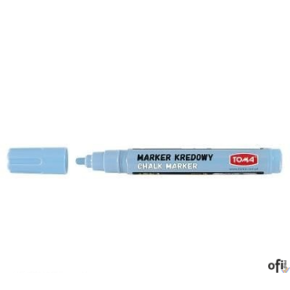 Marker kredowy, końcówka okrągła 4,5mm, 8g tuszu pastelowy niebieski TO-292 Toma
