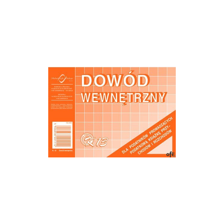 K-13 Dowód wewnętrzny A6 MICHALCZYK&PROKOP