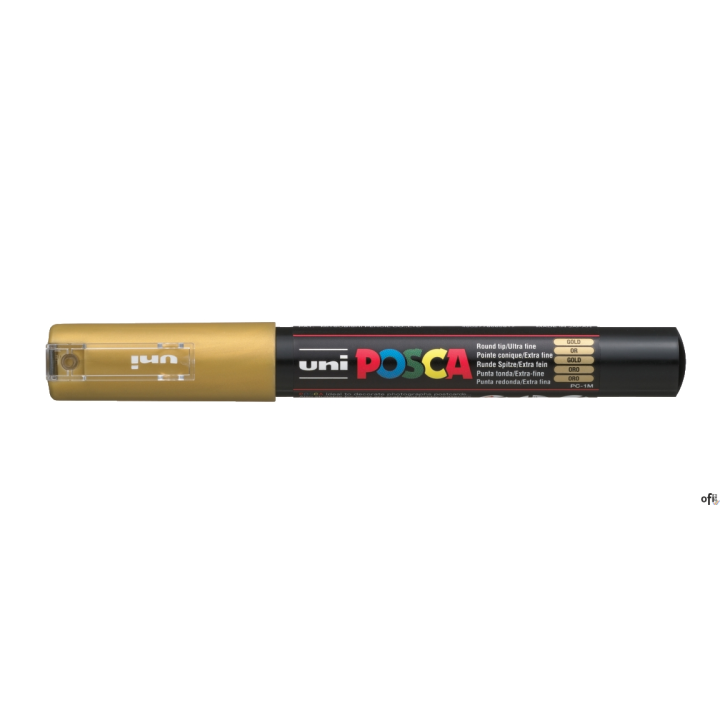 Marker z tuszem pigmentowym PC-1M złoty POSCA UNPC1M/DZL