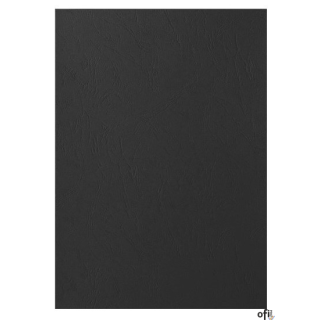 APEX okładki do bindowania A4 (czarne, skóropodobne) op. 100szt. 6501001 FELLOWES