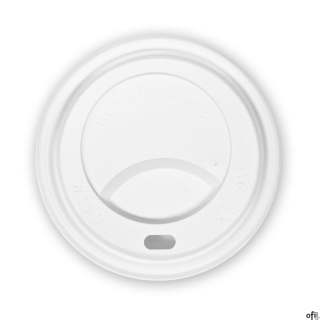 Dekiel biały do kubka 90mm PS (100 szt.)do kubków 300-500 ml  30190