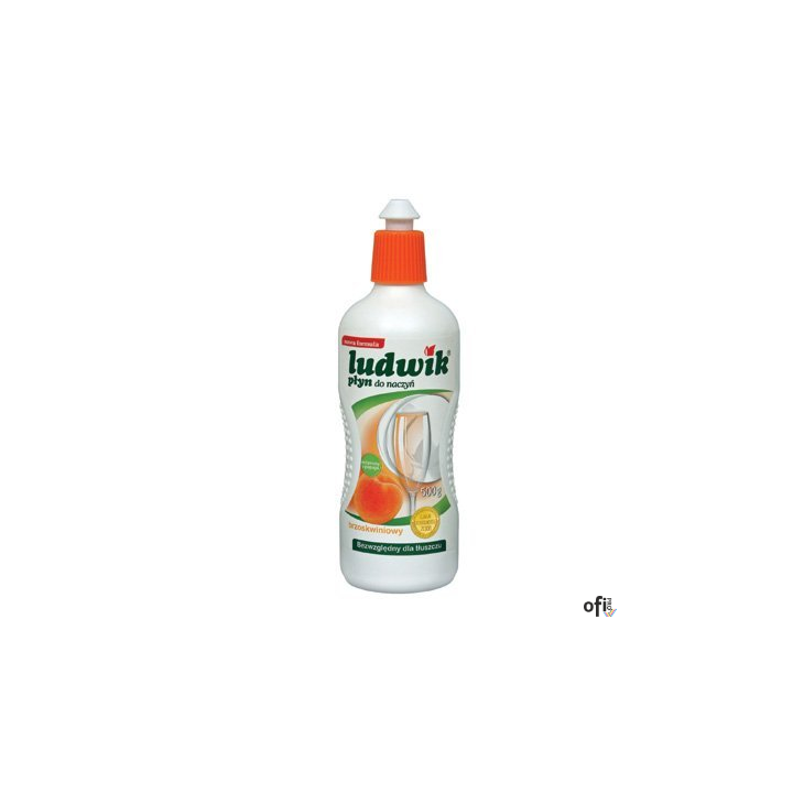 LUDWIK Płyn do mycia naczyń 450g brzoskwiniowy z lanoliną 28249