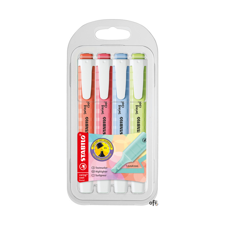 Zakreślacz STABILO SWING COOL pastel 275/4-08-1 STABILO