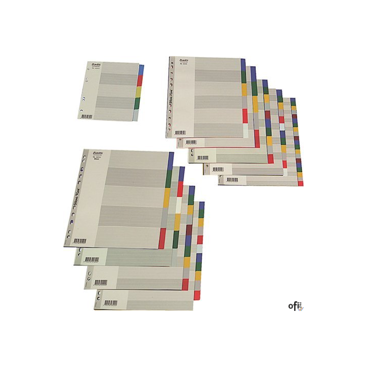 Przekładki OXFORD z kolorowego PP, A4, 10 kart 100205063