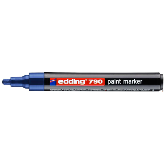 Marker lakierowy okrągła końcówka 2-3 mm niebieski Edding 790/003/N