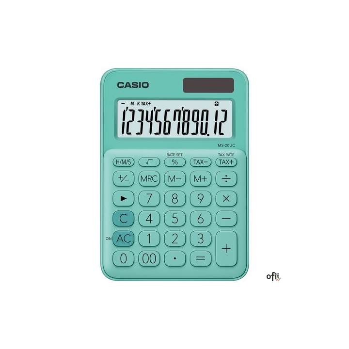 Kalkulator CASIO MS-20UC-GN BOX zielony