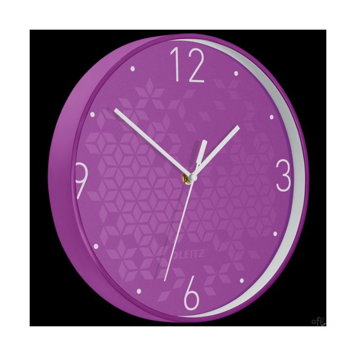 Zegar Leitz WOW, fioletowy 90150062