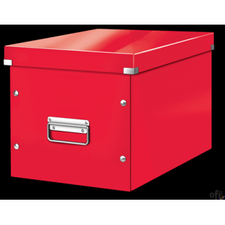Pudło uniwersalne Leitz C&S WOW L, czerwone 61080026