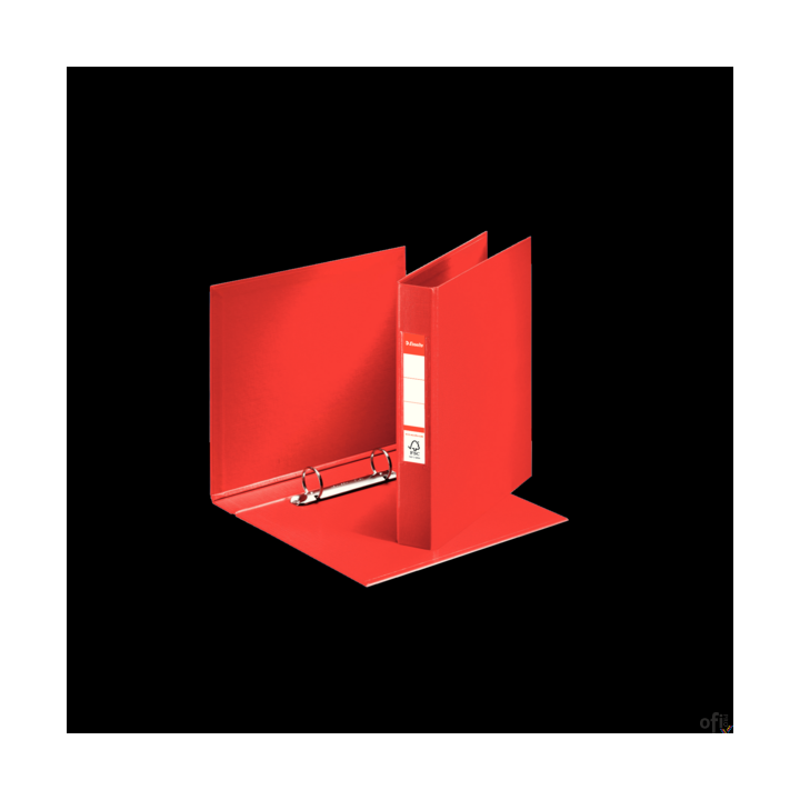 Segregator Esselte A5 z 2 kółkami, grzbiet 40 mm, czerwony, , 47683