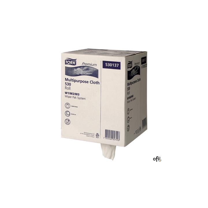 Czyściwo wielozadaniowe białe 1W, 106,4m, system W1/W2/W3  530137 TORK