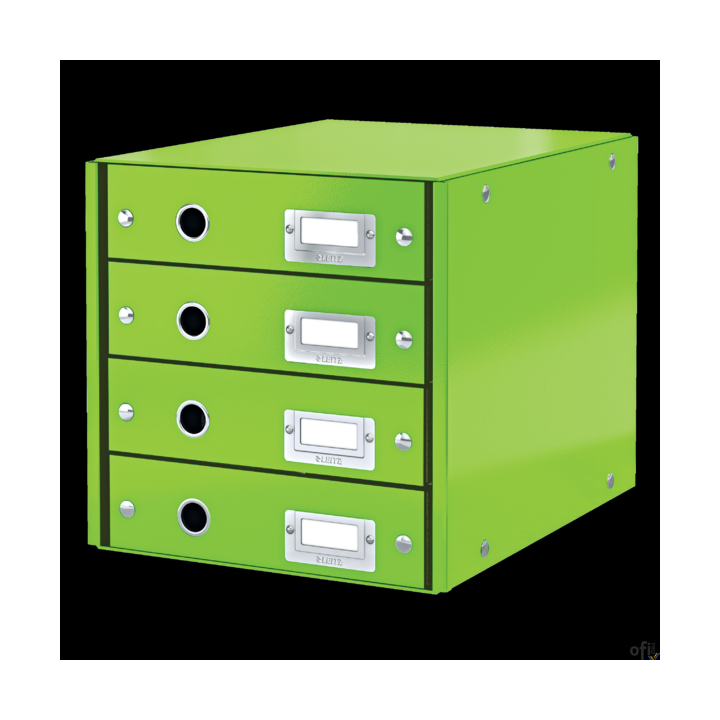 Pojemnik z 4 szufladami Leitz C&S WOW, zielony 60490054