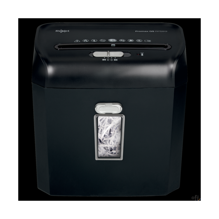 Niszczarka Rexel ProMax QS RPS812, (P-2), 8 kartek, 12 l kosz 2104580EU
