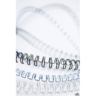 Grzbiety drutowe biale 10mm (100szt) 53262 FELLOWES (51-80 kartek) 3/8" skok 3:1