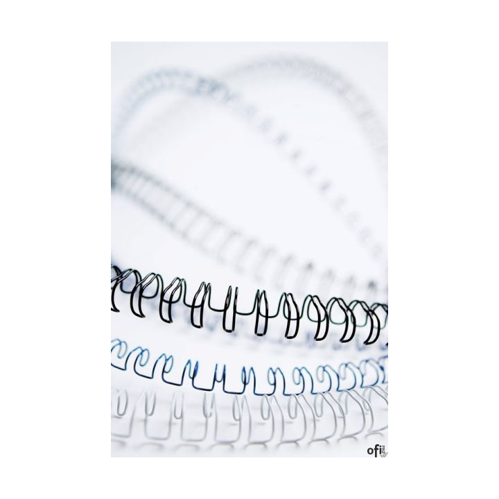 Grzbiety drutowe biale 10mm (100szt) 53262 FELLOWES (51-80 kartek) 3/8" skok 3:1