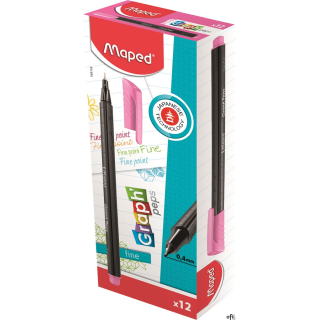 Cienkopis GRAPH PEPS różowy Maped 749118 (X)