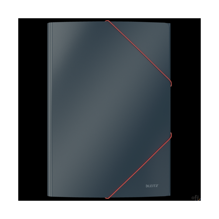 Teczka kartonowa z gumką Leitz Cosy, A4, szara 30020089