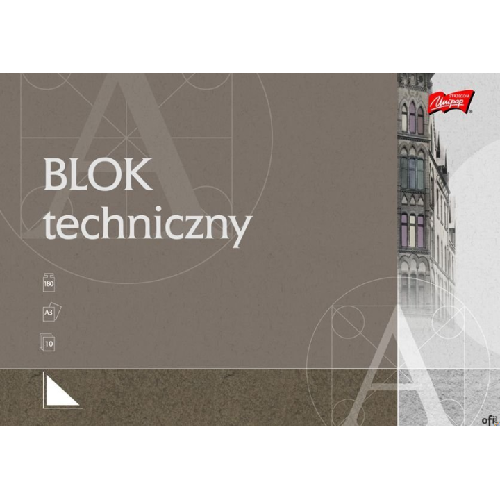 Blok techniczny A3 10kartek UNIPAP