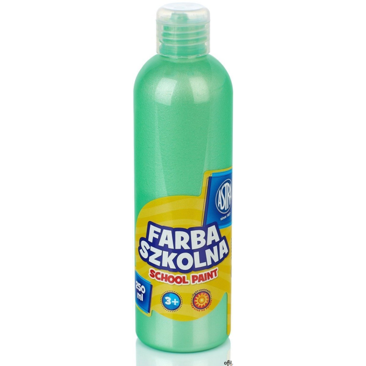 Farba szkolna Astra 250 ml - perłowa zielona, 301217037 (X) SALE