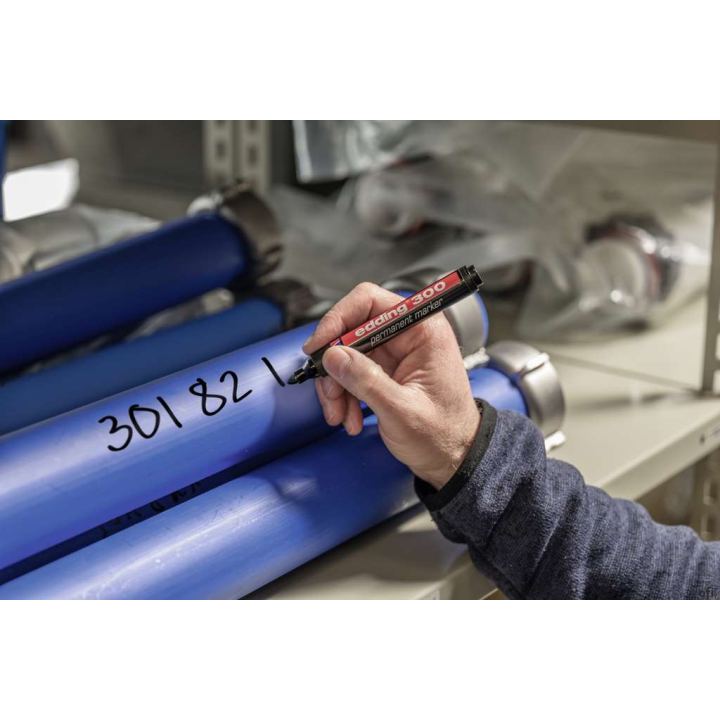 Marker perm.300-4szt EDDING końcówka okrągła
