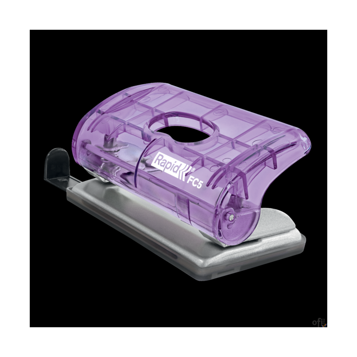 Dziurkacz mini Rapid ColourBreeze FC5, 10 kartek, 5 lat gwarancji, lawendowy 5001534