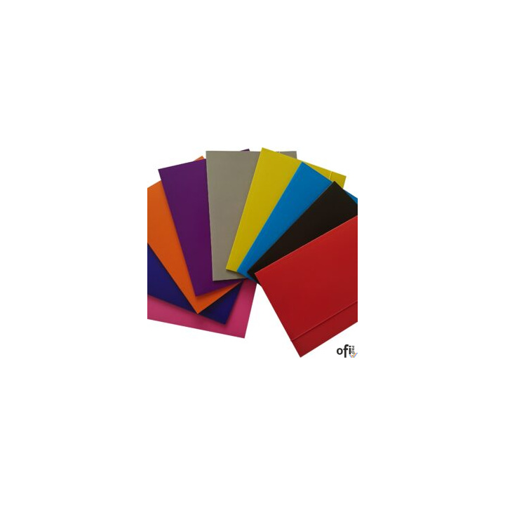 Teczka lakier z gumką A4+ mix kolor 600g. ALIGA TL-100