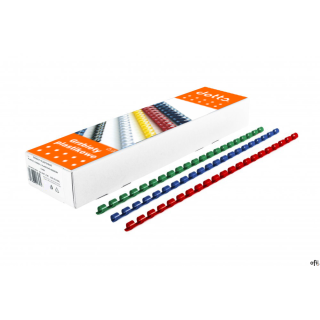 Grzbiety do bindowania DOTTS 12,5 mm zielone, opakowanie 100 szt.