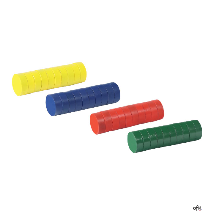 Magnesy kolorowe FANDY 15mm (40szt) 171710 130-1890