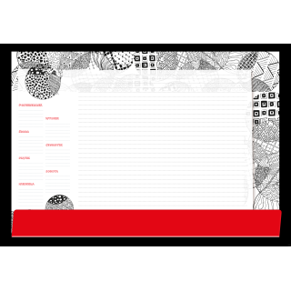 Podkład na biurko-Notes B3-BLACK, SP-B3-04 Michalczyk i Prokop