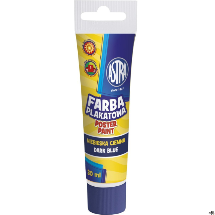 Farba plakatowa Astra tuba 30 ml - ciemna niebieska, 83110914 SALE