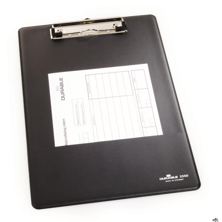 Clipboard A4, PCV Czarny 235001 DURABLE