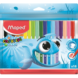 Flamastry COLORPEPS OCEAN 18 kolorów ETUI 845721 MAPED