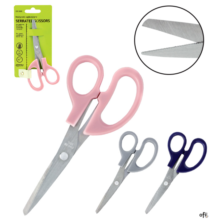 Nożyczki GRAND SOFT GR-2600 6 ząbkowane ostrze 130-1885