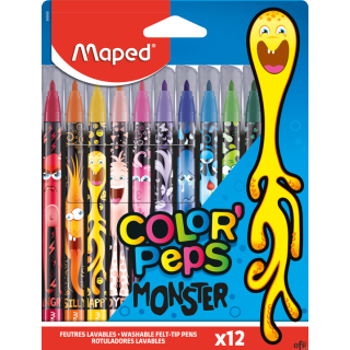 Flamastry COLORPEPS MONSTER 12 szt. Maped 845400