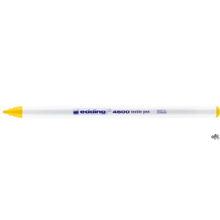 Marker do tkanin okrągła końcówka 1 mm żółty Edding 4600/005/Z