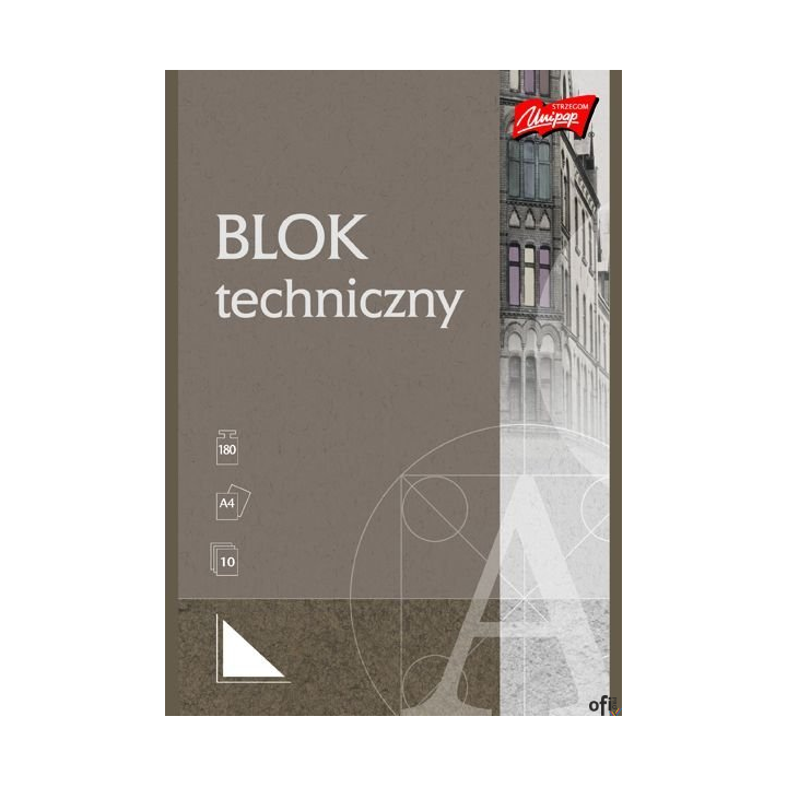 Blok rysunkowy z kolorowymi kartkami A4 16 kartek, 80g/m2 UNIPAP