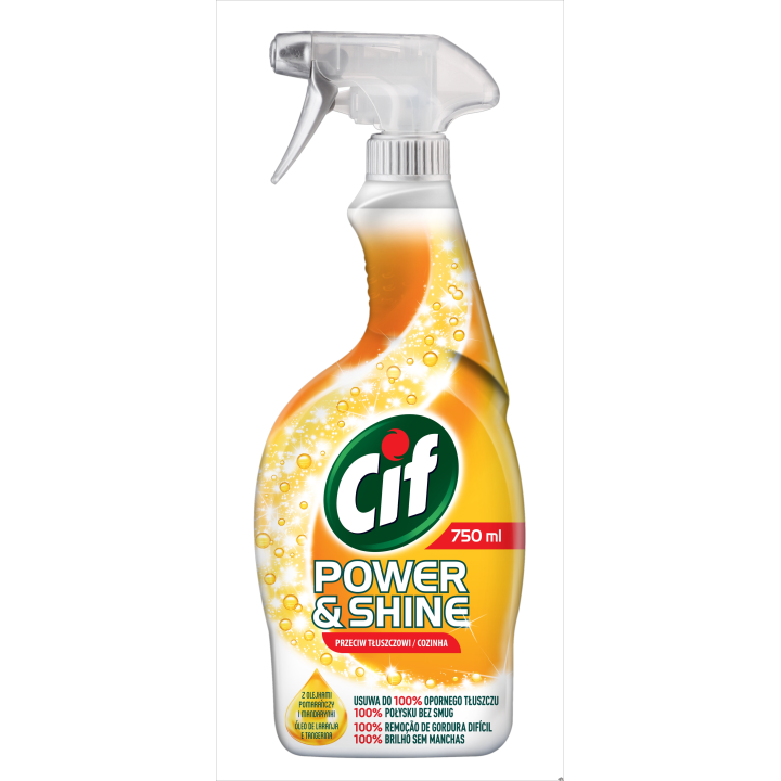CIF Spray przeciw tłuszczowi 750ml 142342 Power&Shine Kuchnia