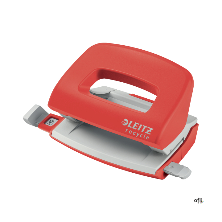 Mini dziurkacz NeXXt Recycle, 10 kartek, 3 lata gwarancji, czerwony 50100025