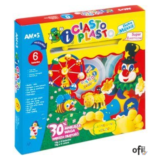 CIASTO-PLASTO IC6PT, 6 kolorów, 18 g170-1023