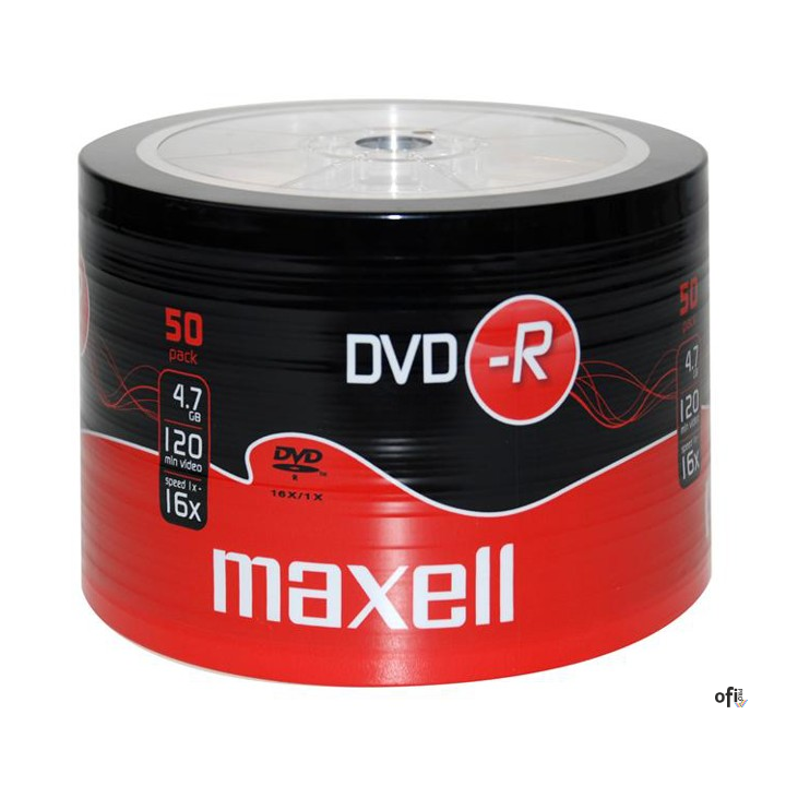Płyta MAXELL DVD-R 4.7GB 16x (50szt) SP shrink, bulk 275732.40