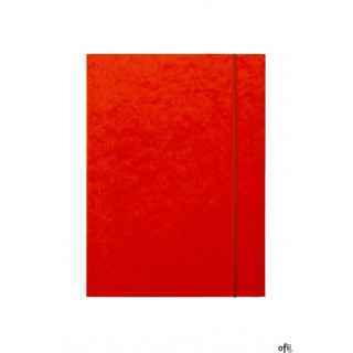 Teczka z gumką prostą DOTTS A4 preszpan pomarańczowa 390g